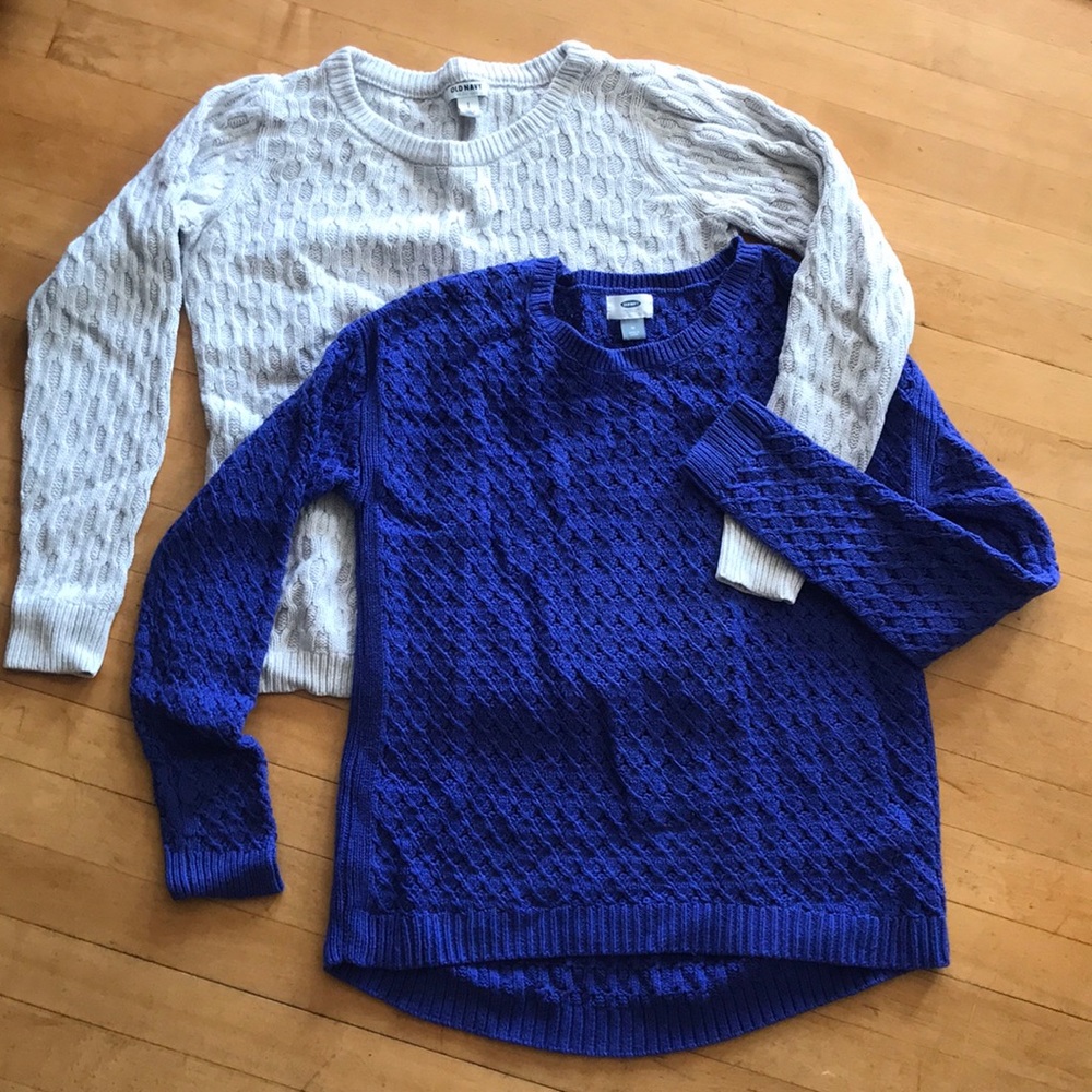 Cable knit sweater bundle x2